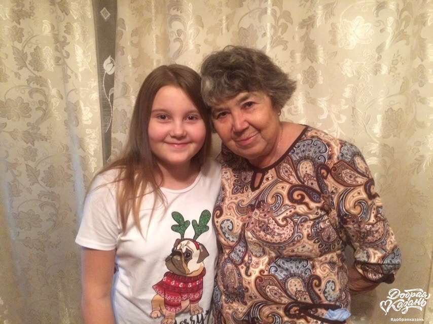 Поздравили бабулю