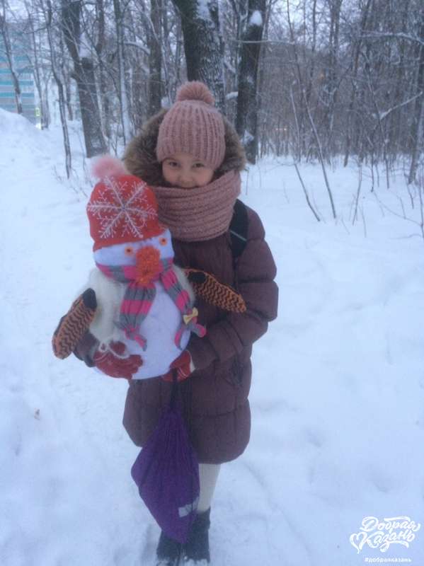 Сделали Снеговика в школу на выставку Сделали Снеговика в школу на выставку