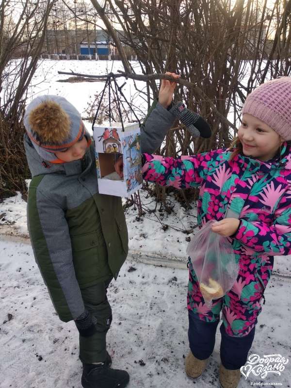 Сделали кормушки для птиц