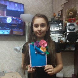 Поздравила маму