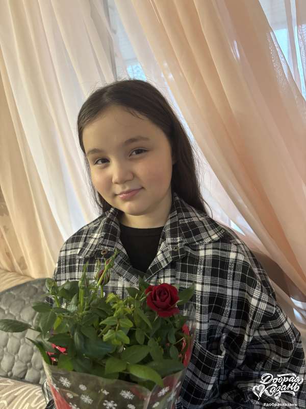 Поздравила маму с праздником!