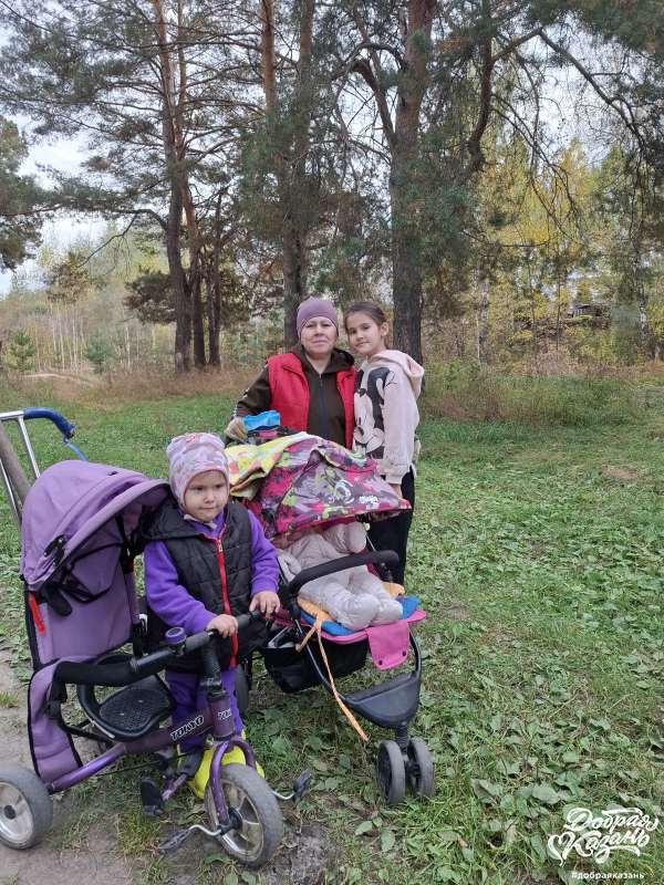 Приехали проведать бабушку
