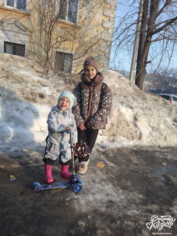 Перед школой отвела сестренку в садик