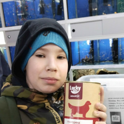 Принял участие в благотворительной акции по сбору корму для животных из приюта