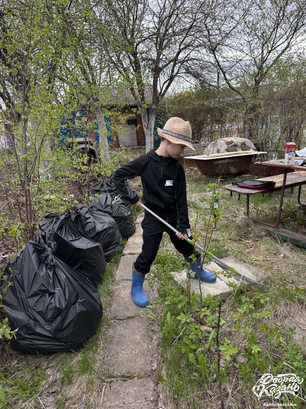 Убрались в огороде