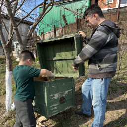 Подготовили пчелиный домик