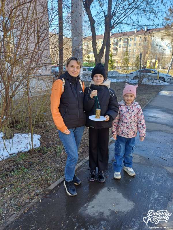 Кормушка из втулки