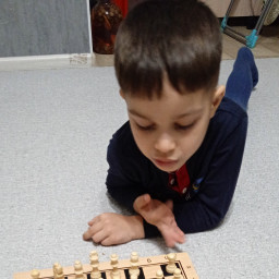 Учил младшую сестренку играть в шахматы