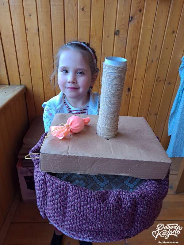 Игрушки для кошки своими руками