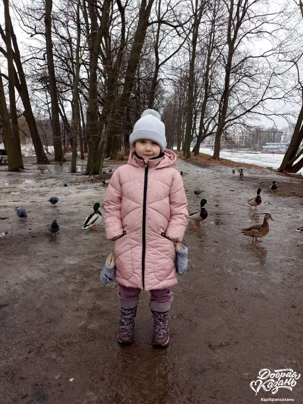 Покормила уточек в парке