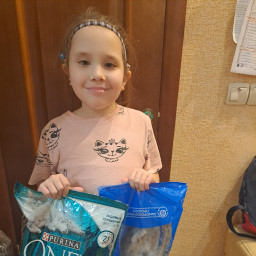 Передали корм зооволонтеру