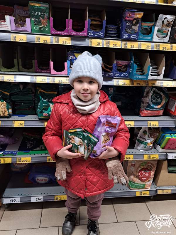 Купили корм для благотворительности Купили корм для благотворительности