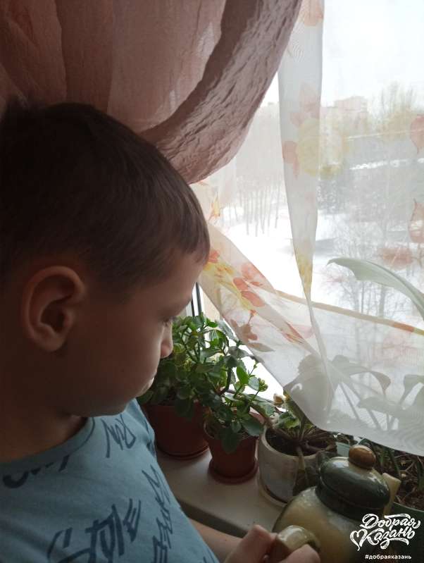 Поливал цветы