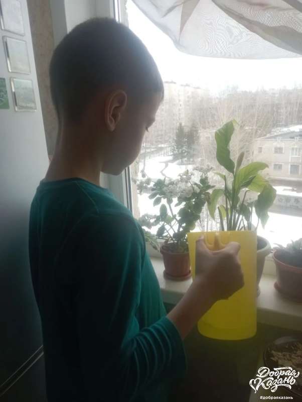 Поливал цветы
