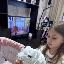 Наш маленький трудовой ритуал: развешивание белья.