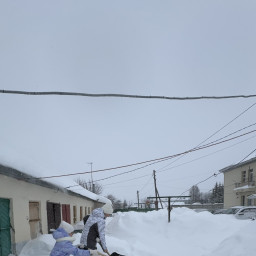 Зимний трудовой десант: я и мама против снежных завалов!