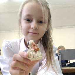 Лепили в художественной школе