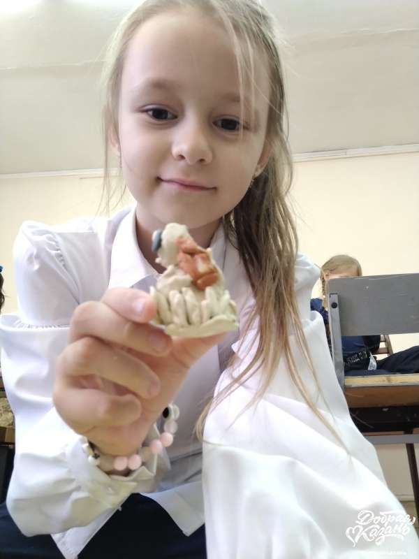 Лепили в художественной школе